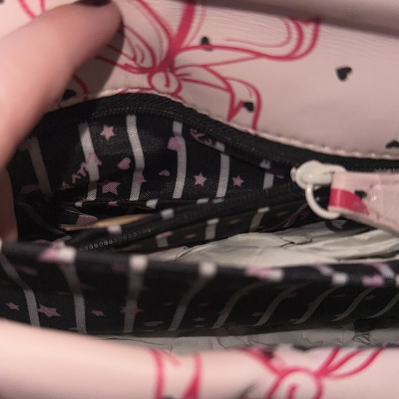 Luv Bestey Johnson Cherry Bow Coquette Pink Red Trashy Y2K Shoulder Purse Bag - Picture 9 of 10